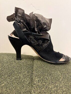 Repetto Strappy Patent/Suede Sandal